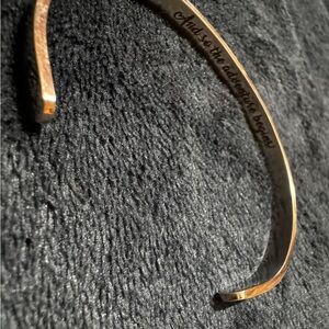 Engraved graduation cuff bracelet
